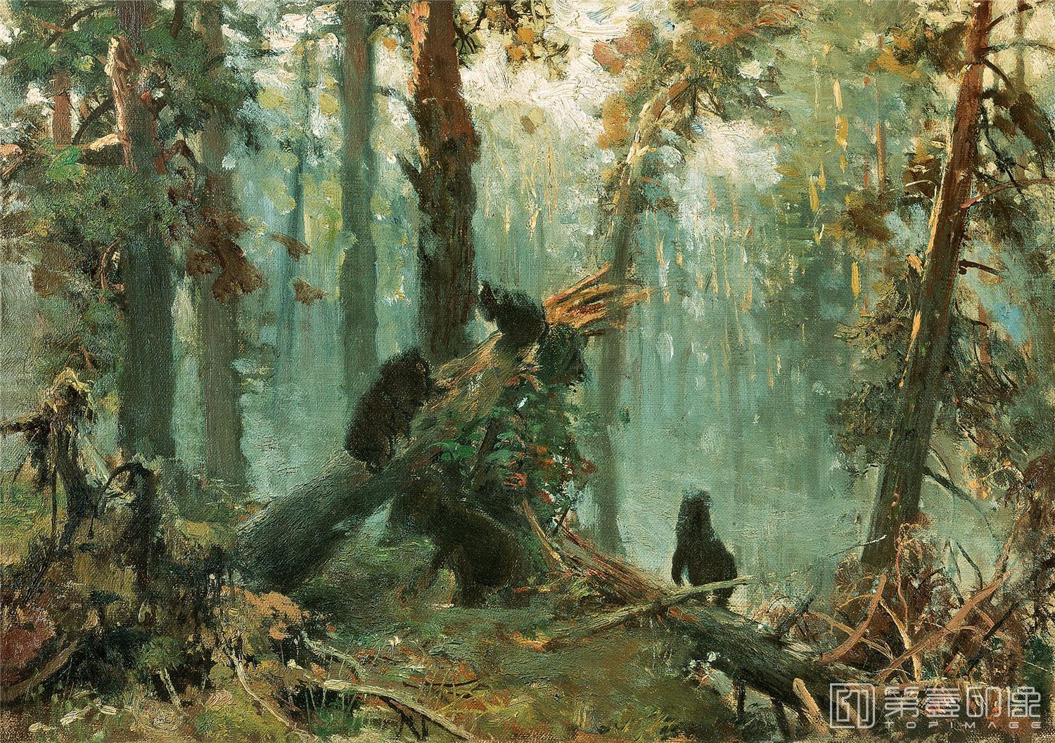 油画-伊凡·伊凡诺维奇·希施金 Ivan Shishkin作品集-65